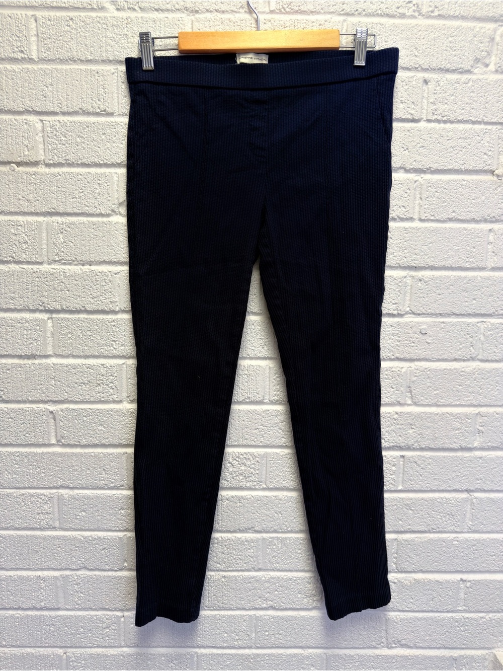 Adrienne Vittadini Deep Navy Ribbed Knit Skirt